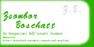 zsombor boschatt business card